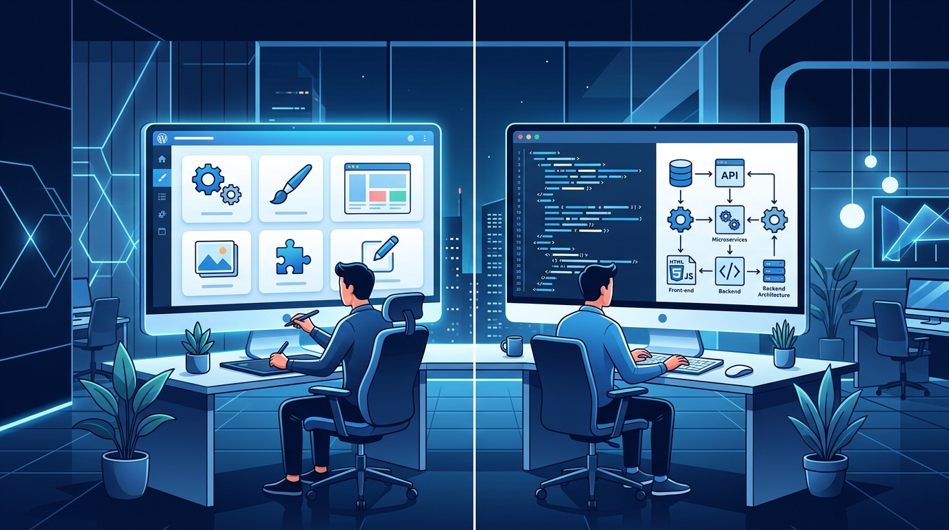 WordPress hay website code tay: nên chọn cái nào?